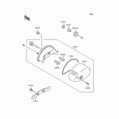 Схема вузла: Задній ліхтар (Стоп-сигнал) для Kawasaki ZR750 Zephyr