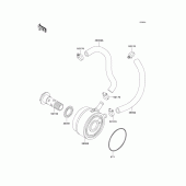 Схема узла: Масляный охладитель для Kawasaki ZX900 Ninja ZX-9R