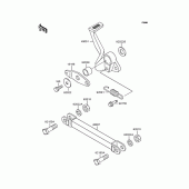Схема узла: Лапка тормоза для Kawasaki ZR400 Zephyr