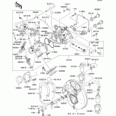 Схема вузла: Throttle(1/2) для Kawasaki VN1500 VN1500 Drifter