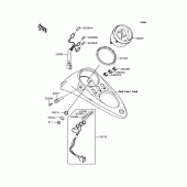 Схема узла: Панель приборов для Kawasaki VN250 Eliminator 250V
