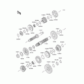 Схема вузла: Трансмісія для Kawasaki KLX250 D-Tracker X