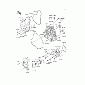 Схема вузла: Engine cover(s) для Kawasaki EX650 Ninja 650