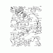 Схема узла: Радиатор (1/2) для Kawasaki ZX900 GPZ900R