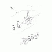 Схема узла: Коленчатый вал для Kawasaki KLX140 KLX140L