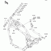Схема узла: Рама для Kawasaki VN1500 VN1500 Drifter