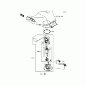 Схема вузла: Паливний насос для Kawasaki ER250 Z250 ABS
