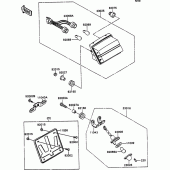 Схема вузла: Taillight(s) для Kawasaki ZX750 ZXR750