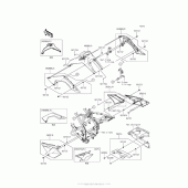 Схема вузла: Side Covers/chain Cover для Kawasaki KLX140 KLX140