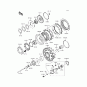 Схема вузла: Зчеплення для Kawasaki VN1500 Vulcan 1500 Nomad Fi