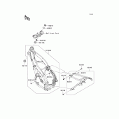 Схема узла: Рама для Kawasaki KX250/ KX252 KX250F