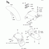 Схема вузла: Крило для Kawasaki EL250 Eliminator 252
