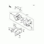 Схема вузла: Задній ліхтар (Стоп-сигнал) для Kawasaki VN400 Vulcan Classic