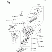 Схема вузла: Повітряний фільтр Kawasaki ZX636 Ninja ZX-6R