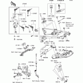 Схема вузла: Замок запалювання для Kawasaki ZX1400 ZZR1400 ABS