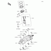 Схема вузла: Коленвал/поршень для Kawasaki ZX636 Ninja ZX-6R