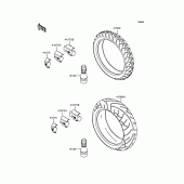 Схема узла: Колеса (Шины) для Kawasaki ZR1200 ZRX1200R