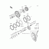 Схема узла: Сцепление для Kawasaki ZX600 Ninja ZX-6R