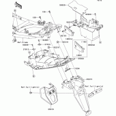 Схема вузла: Заднє крило для Kawasaki EX650 Ninja 650 ABS