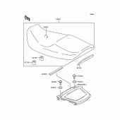 Схема узла: Сиденье для Kawasaki ZX1100 GPZ1100