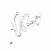 Схема вузла: Ланцюг грм/натяжний пристрій Kawasaki KLX125 KLX125