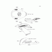Схема вузла: Decals(pfcwhite)(eef)(ca,us) для Kawasaki ZX636 Ninja ZX-6R