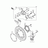 Схема вузла: Переднє гальмо для Kawasaki BR250 Z250SL ABS