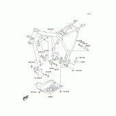 Схема вузла: Рама для Kawasaki KLX125 KLX125