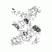 Схема узла: Крышка двигателя для Kawasaki KLE250 Versys-X 250 ABS