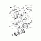 Схема узла: Starter Motor для Kawasaki KLX150 KLX150L