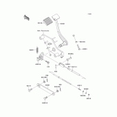 Схема вузла: Лапка гальма для Kawasaki VN800 Vulcan 800 Classic