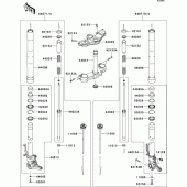 Схема узла: Вилка передней оси для Kawasaki ZX1000 Z1000SX