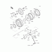 Схема узла: Сцепление для Kawasaki EJ800 W800