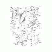 Схема вузла: Радіатор (1/2) для Kawasaki VN800 Vulcan 800 Classic