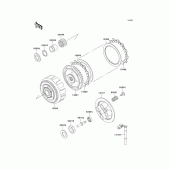 Схема вузла: Зчеплення для Kawasaki EX250 ZZR250