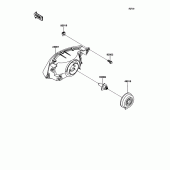 Схема узла: Head lamp для Kawasaki ZX1100 Ninja ZX-11