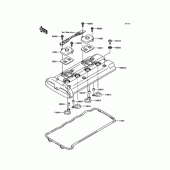 Схема узла: Крышка ГБЦ для Kawasaki ZR1200 ZRX1200 DAEG