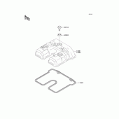 Схема вузла: Клапанна кришка Kawasaki KLX250 D-Tracker X