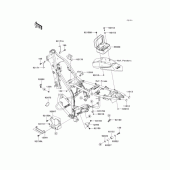 Схема узла: Крепление двигателя для Kawasaki KLX250 D-Tracker X