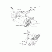 Схема узла: Обтекатель для Kawasaki ER400 ER-4N