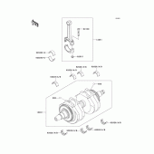 Схема вузла: Колінчастий вал для Kawasaki EJ800 W800