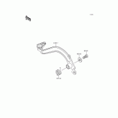 Схема узла: Лапка тормоза для Kawasaki KMX125