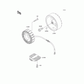 Схема вузла: Генератор для Kawasaki VN750 Vulcan 750