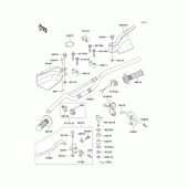 Схема узла: Руль & Пульт управления рулевой для Kawasaki KLX650 KLX650