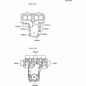 Схема вузла: Болти картера двигуна для Kawasaki ZX600 GPX600R