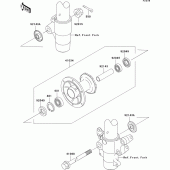 Схема вузла: Ступиця переднього колеса для Kawasaki KX85 KX85