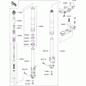 Схема узла: Вилка передней оси для Kawasaki ZX1200 Ninja ZX-12R