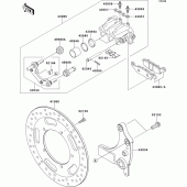 Схема вузла: Заднє гальмо для Kawasaki VN1700 Vulcan 1700 Voyager Custom ABS