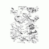 Схема вузла: Side Covers/Chain Cover для Kawasaki BX250 NINJA 250SL ABS