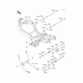 Схема вузла: Кріплення для Kawasaki ZX1100 ZZ-R1100